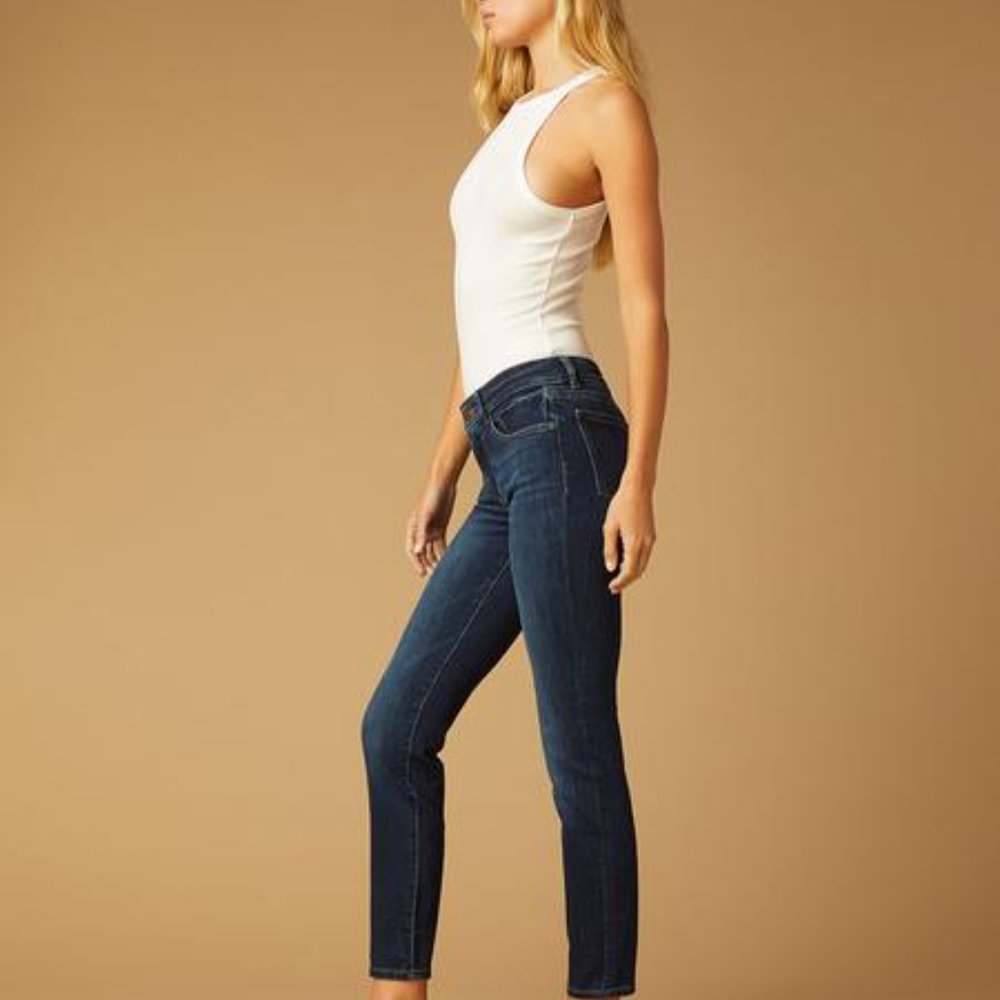DL1961 Emma Skinny Jeans Albany Dark Wash Low Rise